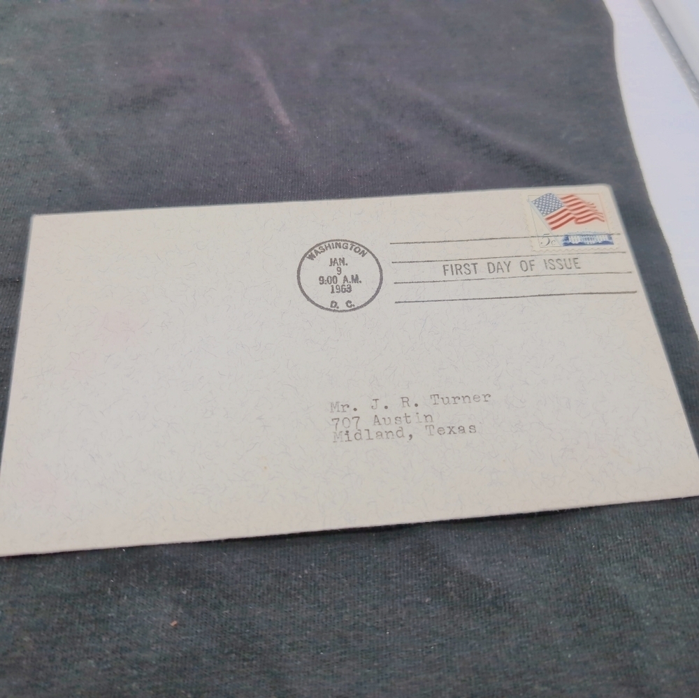 1963 Washington DC White House Flag Vintage First Day of Issue Envelope